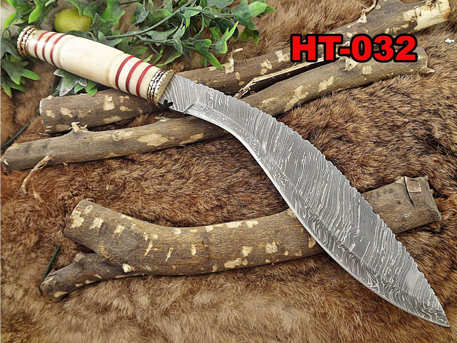 Details about   KnifeDamascus KnifeKukri Blade Hunting KnifeCamel BoneLeather Sheath 