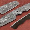7.5" long hand forged Damascus steel sheeps foot blank blade, 3.5" cutting edge