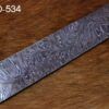 10" long custom made Snake pattern, 10"X2" hand forged Damascus steel bar Billet