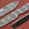 8.25" Spey point blank blade, hand forged Damascus steel knife with 4" cutting