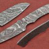 Spear point blank blade, 9" hand forged Damascus steel knife with 4.5" cutting