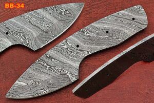 spear point Damascus steel